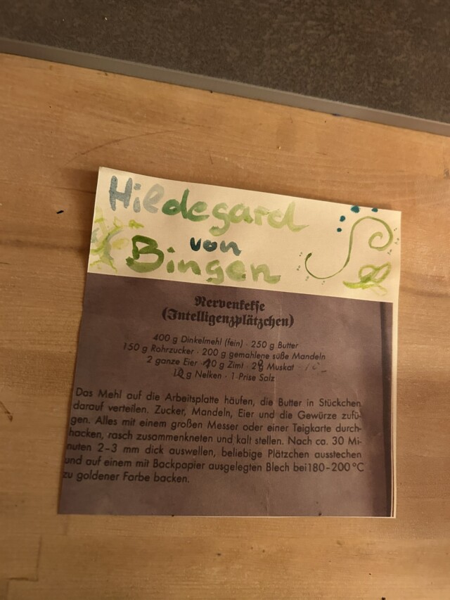 Rezept Hildegard von Bingen Kekse