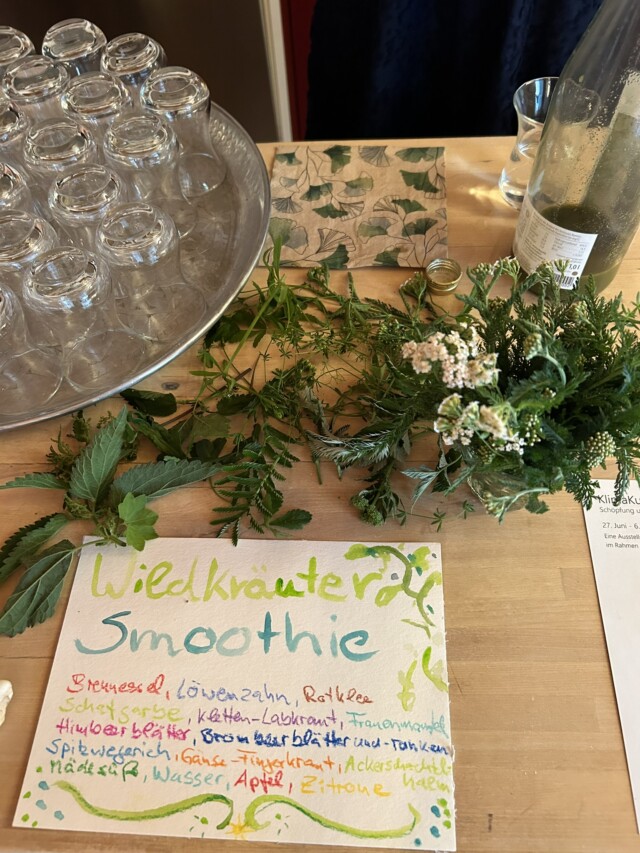 Smoothie aus Wildkräuter