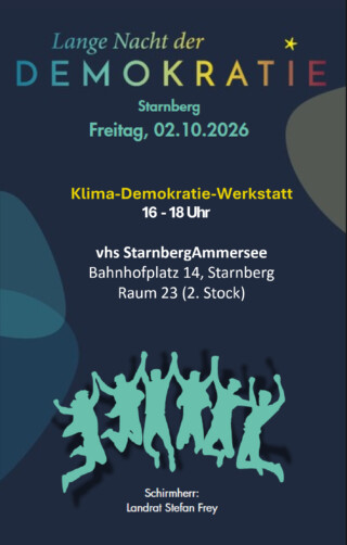 Klima-Demokratie-Werkstatt im Rahmen der Langen Nacht der Demokratie am 2. Oktober um 16 Uhr