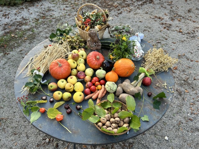 Erntedanktafel